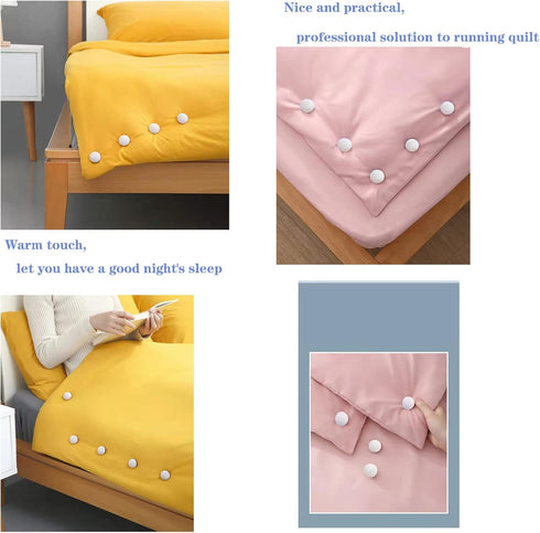 30 Pcs Duvet Pins Comforter Pins Curtain Pins Duvet Clips Affordable Sets,Use as Duvet Donuts,Curtain or Drape Pins,or to Secure Upholstery (White...