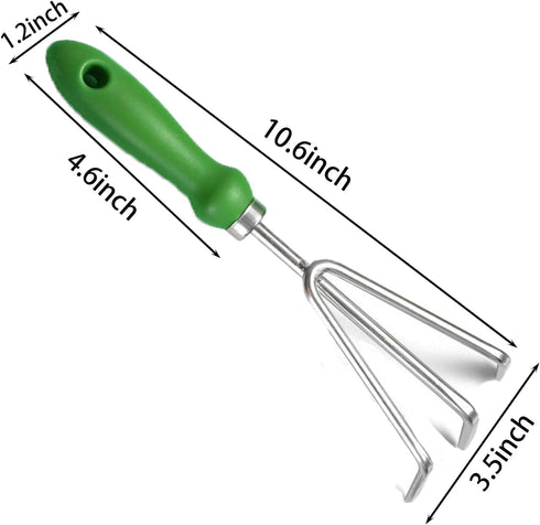 Sturdy Cultivator Garden Hoe Resistant Ergonomic Grip Perfect Tool for Gardening, Weeding, Transplanting and Digging in Weed Puller Tool...