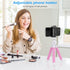 Ubeesize Portable Tripod Stand with Wireless Remote & Clip, Flexible Phone Holder for Video Recording (Pink)...
