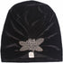 Qhome Fashion Women's Elegant Soft Velvet Turban Beanie with Beaded Flower Hat Chemo Cap Liner for Cancer Hair Loss Ladies...
