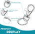 100 Pcs Keychain Hooks with Key Rings, Keychain Clip Hooks with Rings for Lanyard Jewelry Making DIY Crafts Silver(50 Pcs Metal Lobster Claw Clasp...