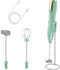 Electric Milk Frother for Matcha, Hot Chocolate, Coffee Creamer,Handheld Design, 304 Stainless, 2 Heads Type-C Rechargeable Foam Blender with 3 Sp...