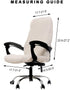 WOMACO Printed Office Chair Covers, Stretch Computer Chair Cover Universal Boss Chair Covers Modern Simplism Style High Back Chair Slipcover (Coff...