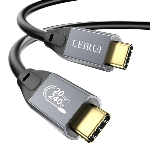 LEIRUI 240W USB C to USB C Cable 6.6FT, 20Gbps Data Transfer 4K 60Hz Video Flexible Type C to Type C Cable Fast Charging USB 3.2 Gen2x2 Compatible...