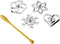 Tescoma 630048.00 Rosette Waffle Iron, with 4 Shapes, Rosette Waffle Maker...