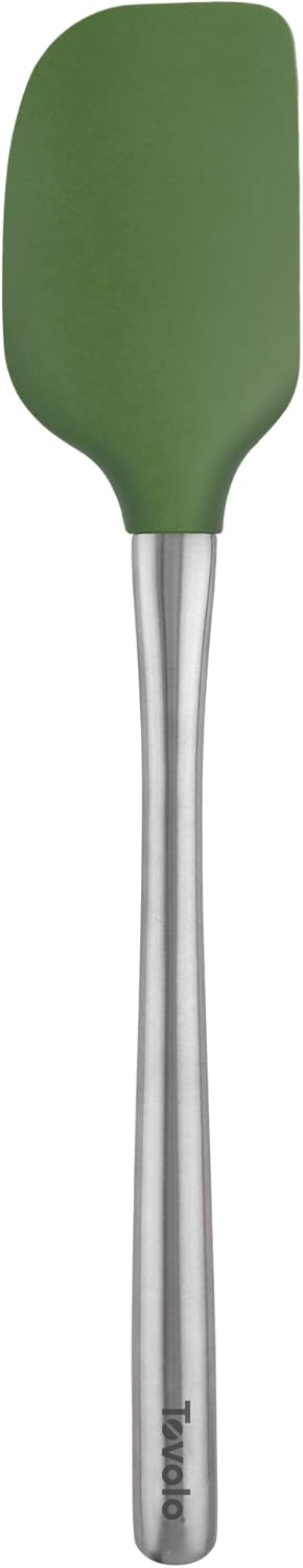 Tovolo Flex-Core Stainless Steel Handled Spatula Heat-Resistant & BPA-Free Silicone Turner Head, Cast Iron & Non-Stick Cookware, Dishwasher-Safe, ...
