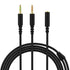 Saipomor 3.5mm Y Splitter AUX Headset Cable PC Audio & MIC Cord Compatible with Razer Kraken X, Razer Electra V2 Pro, Razer BlackShark V2 Pro and ...