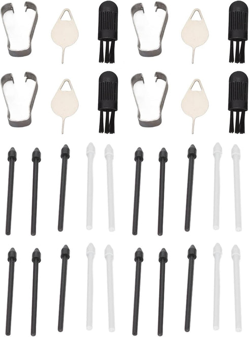 Yoidesu 20 Pcs Replacement Tips Pen Nibs, Touch Replacement Tips/Nibs for Galaxy S22 Ultra 5G Smartphone, 4 Sets of 20 Replacement Refills(Black a...