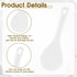 2PCS Rice Serving Spoon White Non-Stick Rice Spoon Paddle Rice Cooker Spoon Large Plastic Rice Spatula 7.95 Inch...