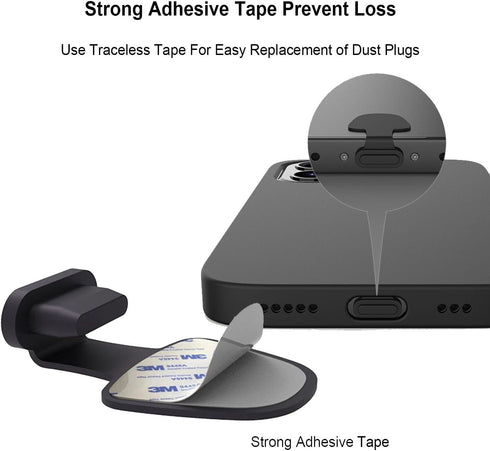 Anti-Lost Anti Dust Plug for iPhone 14 13 12 11 Pro Max/X/XS/XR, 7, 8 Plus, Silicone Phone Charging Port Dust Cover for iPhone iPad Mini/Air iPods...