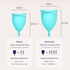 EcoBlossom Reusable Menstrual Cup Set - The Most Reliable Medical Grade Silicone Period Cups - Comfortably use for 12 Hours (Small & Large)...