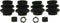 ACDelco Professional 18K2448 Rear Disc Brake Caliper Rubber Bushing Kit with Seals and Bushings...
