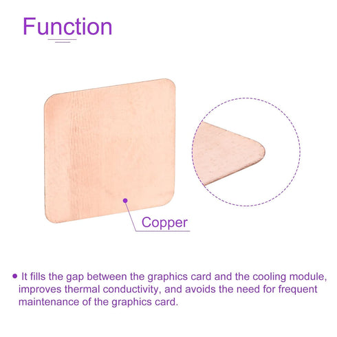 DMiotech 20 Pack 15 x 15 x 0.1mm Copper Pad Thermal Kit IC Chips Heatsink Cooler Shim for Cooling PC Laptop...