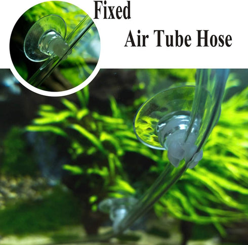 Aquarium Suction Cup Clips Air Tube Holders for Fish Tank,10 Pieces, Fit Tube/Lighting Wire Outer Diameter 0.2-0.23 Inch....