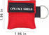 25pcs CPR Face Shield Mask Keychain Keying CPR Face Shields Pocket Mask for First Aid or CPR Training (Red-25)...