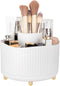 Anyoifax 360° Rotating Makeup Brush Holder Organizer, Make up Brushes Cup for Vanity, 5 Slot Spinning Makeup Organizers for Cosmetics, Lipstick, P...