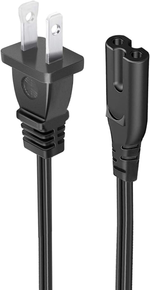 Power Cord Replacement for Dewalt DCR010 Jobsite Speaker DCR028B Radio 8.2ft 2-Slot AC Power Cord Cable...