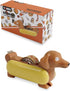 Animal Mini Tape Dispenser Hotdog Style, The Tastiest Way to Stick Things Together, Mini Animal Stationery for Home Office, Cute and Funny Desk Su...