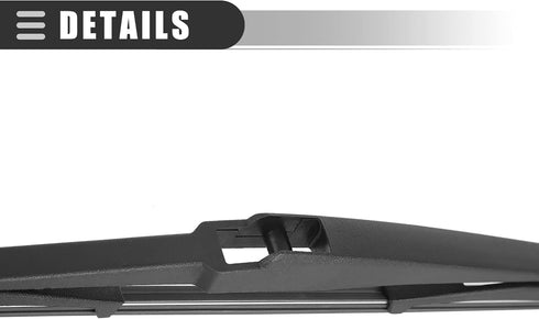 Motoforti Windshield Wiper Blade Arm Set, 14 Inch Rear Window Wiper Kit, for Chrysler Pacifica 2017-2018, Rubber, Black...