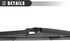 Motoforti Windshield Wiper Blade Arm Set, 14 Inch Rear Window Wiper Kit, for Chrysler Pacifica 2017-2018, Rubber, Black...