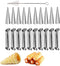 Stainless Steel Cream Horn Molds - 21 Pcs Cannoli Form Tubes & Conical Mold...