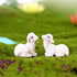 4pcs Miniature Sheep Figurines Resin Micro Landscape Fairy Garden Animals Ornament for DIY Terrarium Crafts Accessories (Random Style)...