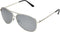 Panama Jack Men's Polarized Mirror Aviator Sunglasses, Shiny Silver, 53...