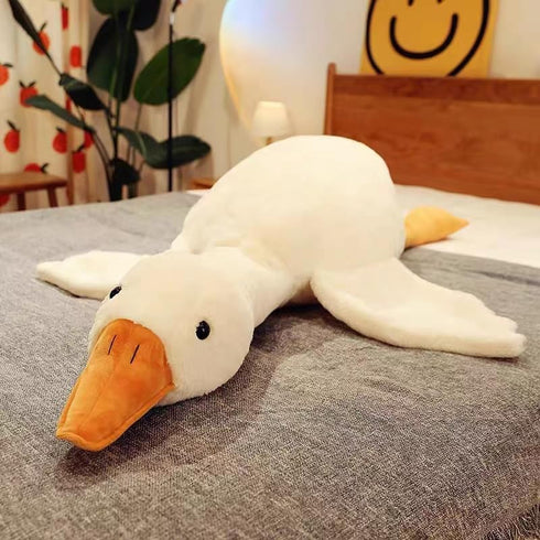 Goose Stuffed Animal Toy Cute Giant White Goose Stuffed Animal Duck Plush Super Soft Hugging (B: 35 inch)...