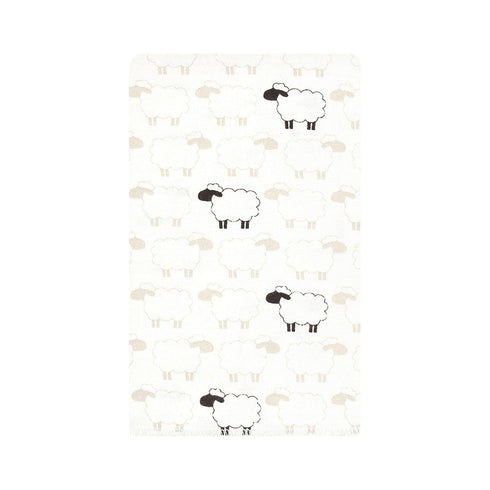 Hudson Baby Unisex Baby Flannel Burp Cloth 10pk, Taupe Sheep, One Size...