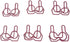 100 Count Bra Bikini Shaped Paper Clips Great for Paper Clip Collectors or Office Gift - Comes in Round Tin with Lid and Gift Box - Pink...
