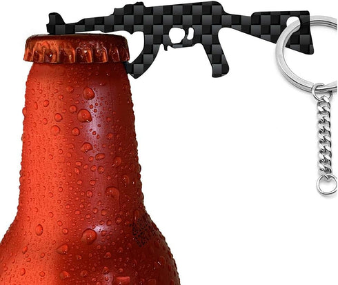 Carbon Fiber Bottle Opener 2 Pack, Ultralight Keychain Bottle Openers for Outdoor Campaign Bar Restaurant, Portable Wine Opener Best Gift for Men ...