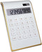 Solar Gold Calculator Standard Function Desktop Calculator LCD 10-Digit Desktop Calculator for Office, Home...