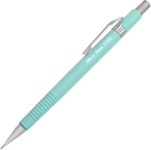 Pentel P205-97D Mechanical Automatic Pencil - Pastel Floral Range - Green Bud (Pastel Green) - Single + 12 HB 0.5mm Refill Leads...
