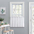 Ellis Curtain Stacey Sheer 56-by-30 Inch Tailored Tier Pair Curtains, White, 56x30...