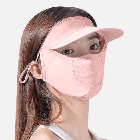 Full Face Cover Sunscreen Face Veil UV Protection Sun Shield Face Cover for Women Girls Summer Hat with Eye Shield...