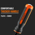 REXBETI 16 Inch Pry Bar Set Thicker Strike Cap Handle, Black Orange, Comfortable Non-Slip Double Angled Tip Handled...