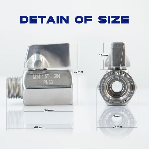 M14 x 1.5 Oil Drain Valve, Oil Drain Plug Quick Valve, Stainless Steel Oil Drain Plug Valve with Copper Crush Washer, for Oil Change, Automotive R...