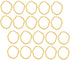 50pcs Adjustable Gold Necklace Golden Dolls Chain Necklace Gold Necklace Prom Miniature Gold Chain Necklace Hip Hop Chain Necklace Toys Princess A...