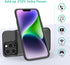 JCK Slim 7000mAh Battery Case for iPhone 14/14 Pro/13/13 Pro, 6.1 inch, Rechargeable Power Bank, Black...