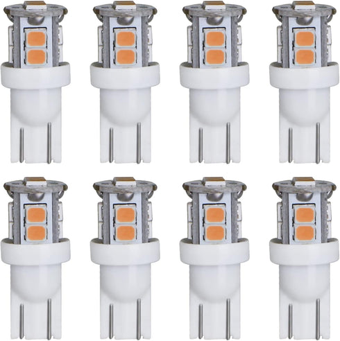 LED Landscape Light Bulbs 1W 12V Yellow White 2200K?7W Low Voltage Light Bulbs Equivalent?Wedge Base T5 Malibu Bulbs, Garden Light Bulbs, Landscap...