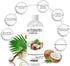 Nourishing Hydrating Coconut Oil Organic - 100% Pure & Natural Premium Grade Coconut Carrier Oil for Hairs Skin Body Moisturizing Essential Oils M...