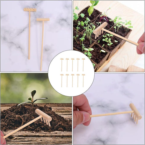 DOITOOL Mini Zen Garden Tool Rake Set, 10Pcs Zen Garden Sand Rake Tool, Meditation Feng Shui Decor Zen Garden Accessories for DIY Home Office Tabl...