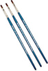 AIT Art Select Filbert Paint Brushes, Size 2, Pack of 3, Synthetic Kolinsky Sable, Set Assembled in USA for Trusted Performance and Crafting Exqui...