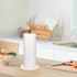 Buruis Wood Paper Towel Holder, Marble Base Modern Decorative Countertop Standing Rolls Holder for Kitchen, Toilet, Pantry and Bathroom (Marble Ba...