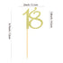 Sumerk 24PCS 18 Cupcake toppers Gold Glitter 18th Birthday Cupcake Picks Anniversary Party Decorations...