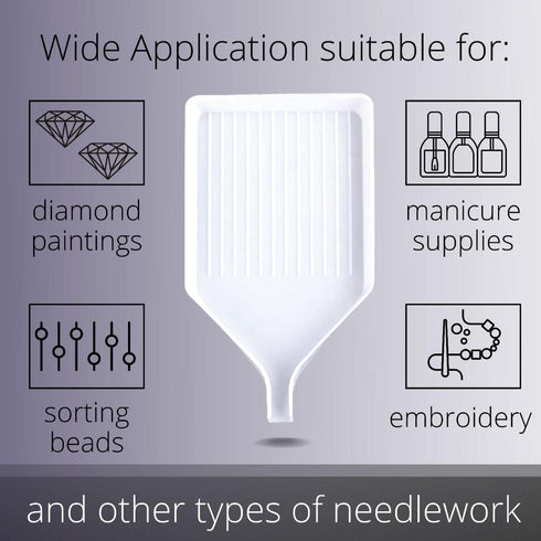 6PCS Diamond Art Painting Sorting Trays – 3.8x2.8 Inch Plastic Diamond Art Painting Bead Sorting Trays Organizer Diamond Painting Accessories and ...