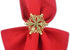 DII Christmas Thanksgiving Holiday Tabletop Décor Collection Decorative Napkin Ring Holder Set, 2.5" Diameter, Gold Snowflake, 6 Piece...