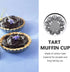 12 Pcs Stainless Steel Tart Pans - Non-Stick Flower Cookie Cutters Mold for Baking - Flower and Round Muffin Cups - Cupcake Mold for Kitchen...