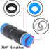 Beduan Push to Connect Fitting, 16mm Tube OD Pneumatic Quick Adapter Tubing Air Hose Line Pipe Fitting 10Pcs For 5/8" Tube OD...