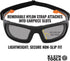 Klein Tools 60471 Safety Glasses, ANSI Z87.1+ Pro Full Frame Gasket Safety Glasses, Gray Lens, UV Protection, Anti-Fog, Scratch Resistant...